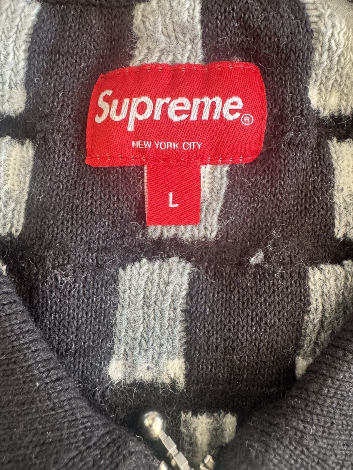 Supreme Supreme Knitted Cardigan Size US L / EU 52-54 / 3 - 4 Thumbnail