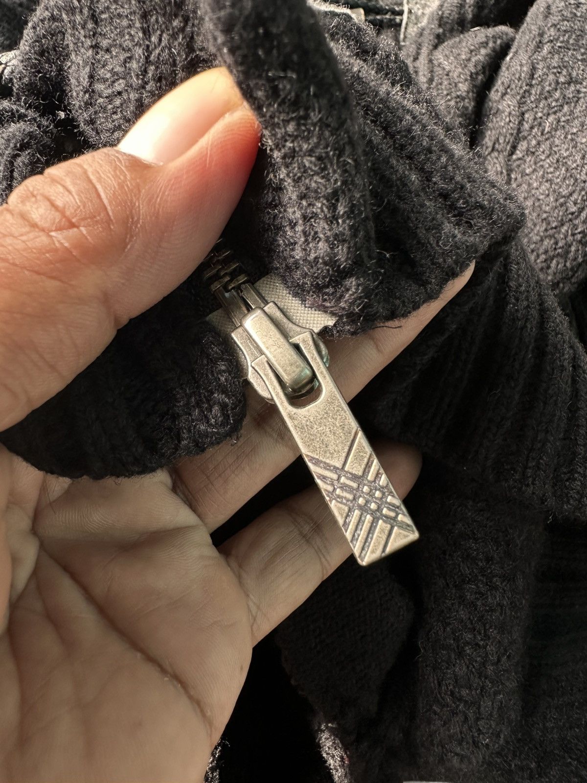 Burberry × Designer Burberry Black Label Knitwear Zip Hoodie Size M / US 6-8 / IT 42-44 - 11 Thumbnail