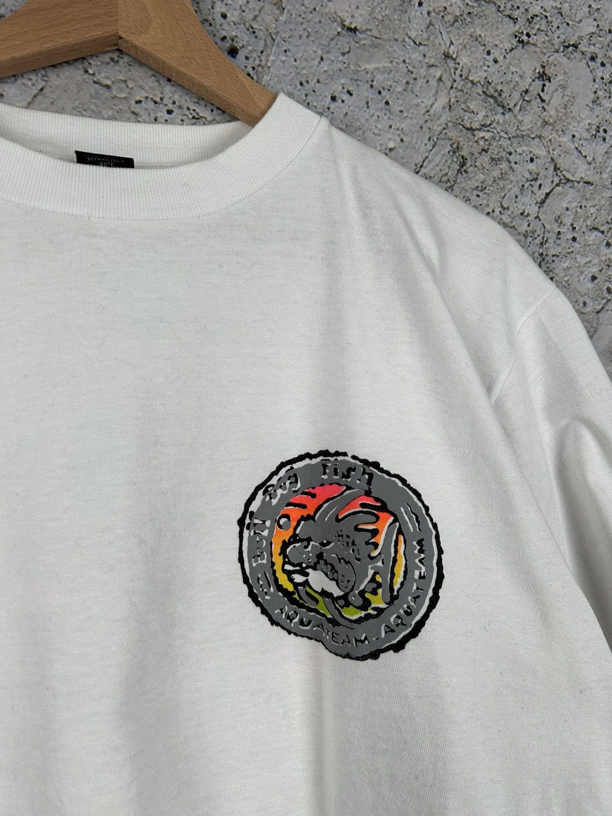 Other Vintage Bali Dog Fish Graphic Tee Boxy Animal Hype Size US L / EU 52-54 / 3 - 4 Thumbnail