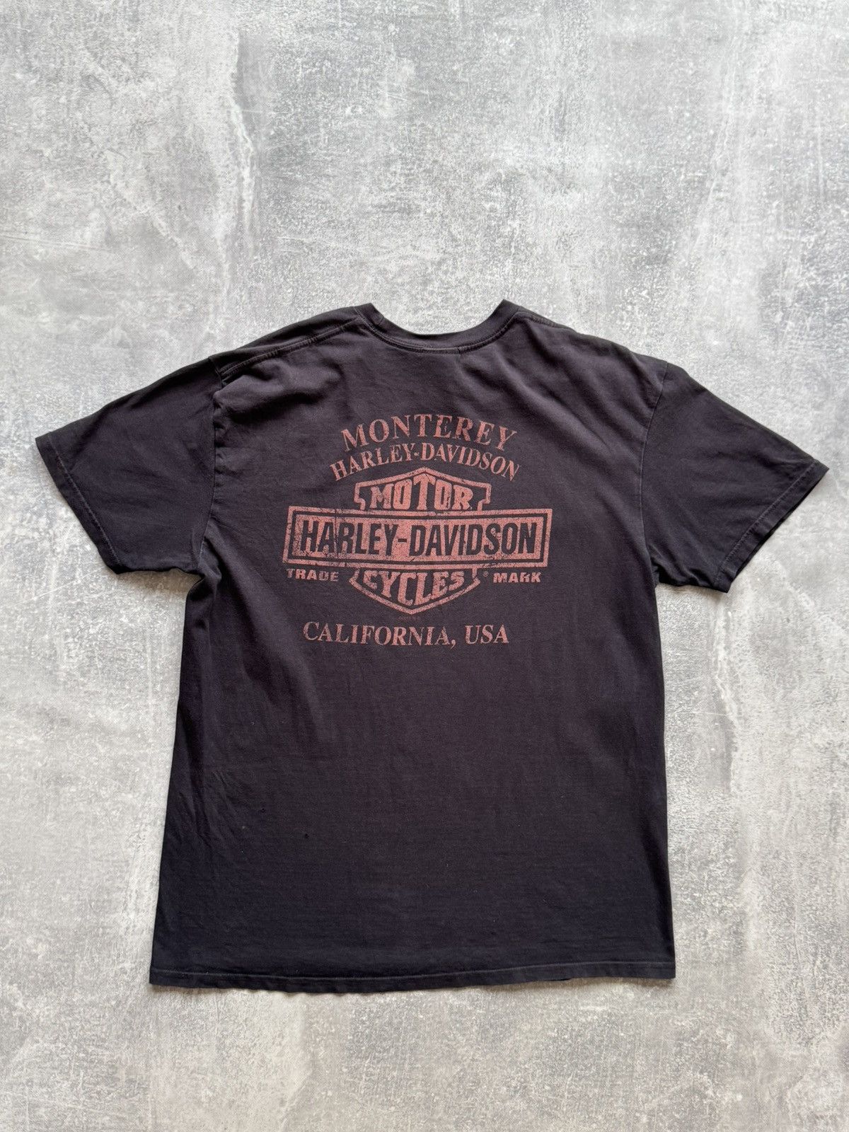 Harley Davidson 🔥Vintage Harley Davidson Fire Trashed T-shirt Size US XL / EU 56 / 4 - 8 Thumbnail