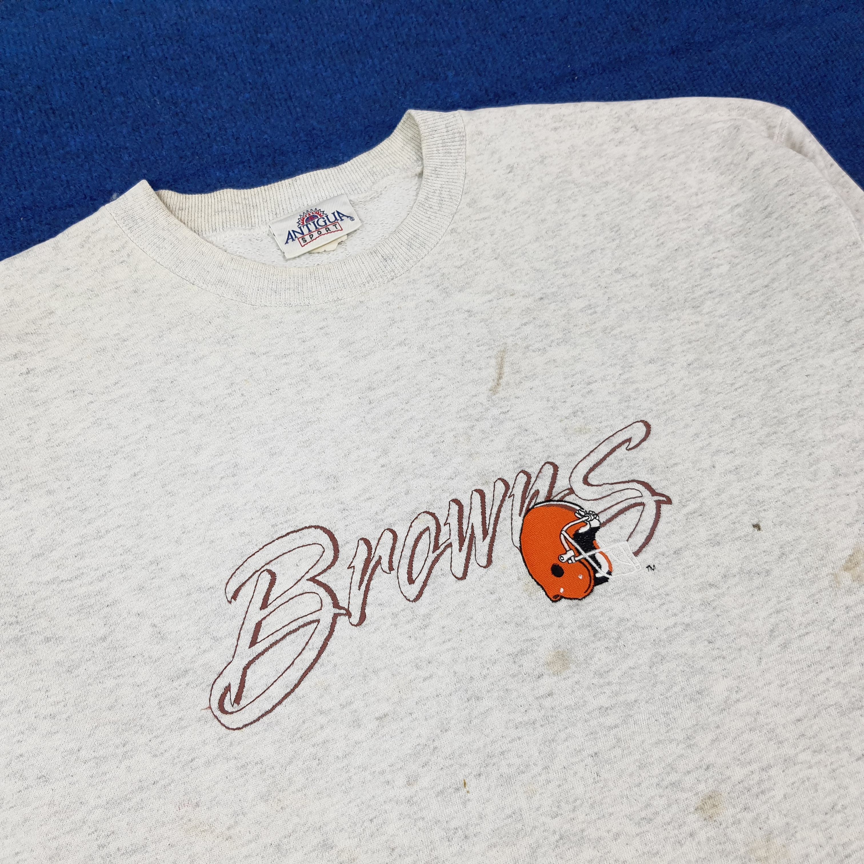 Antigua Vintage Cleveland Browns NFL Team Sweatshirt C273N25 Size US L / EU 52-54 / 3 - 2 Thumbnail