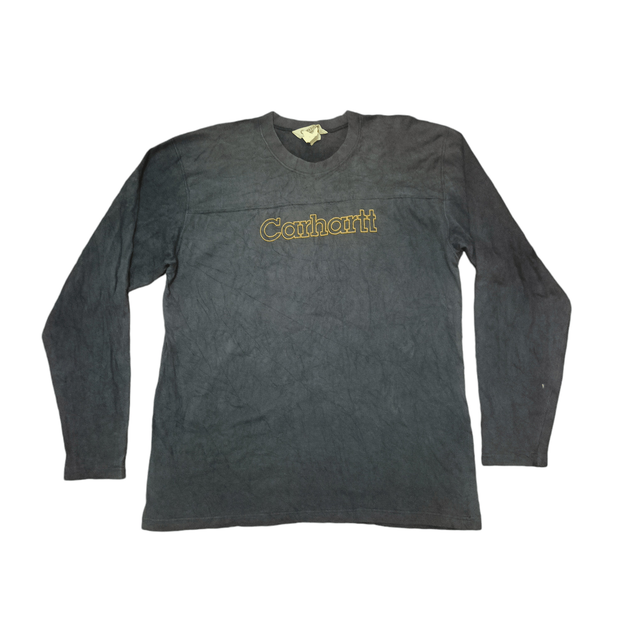 Carhartt Vtg distressed thrashed carhartt long sleeve front big logo Size US XL / EU 56 / 4 - 2 Thumbnail