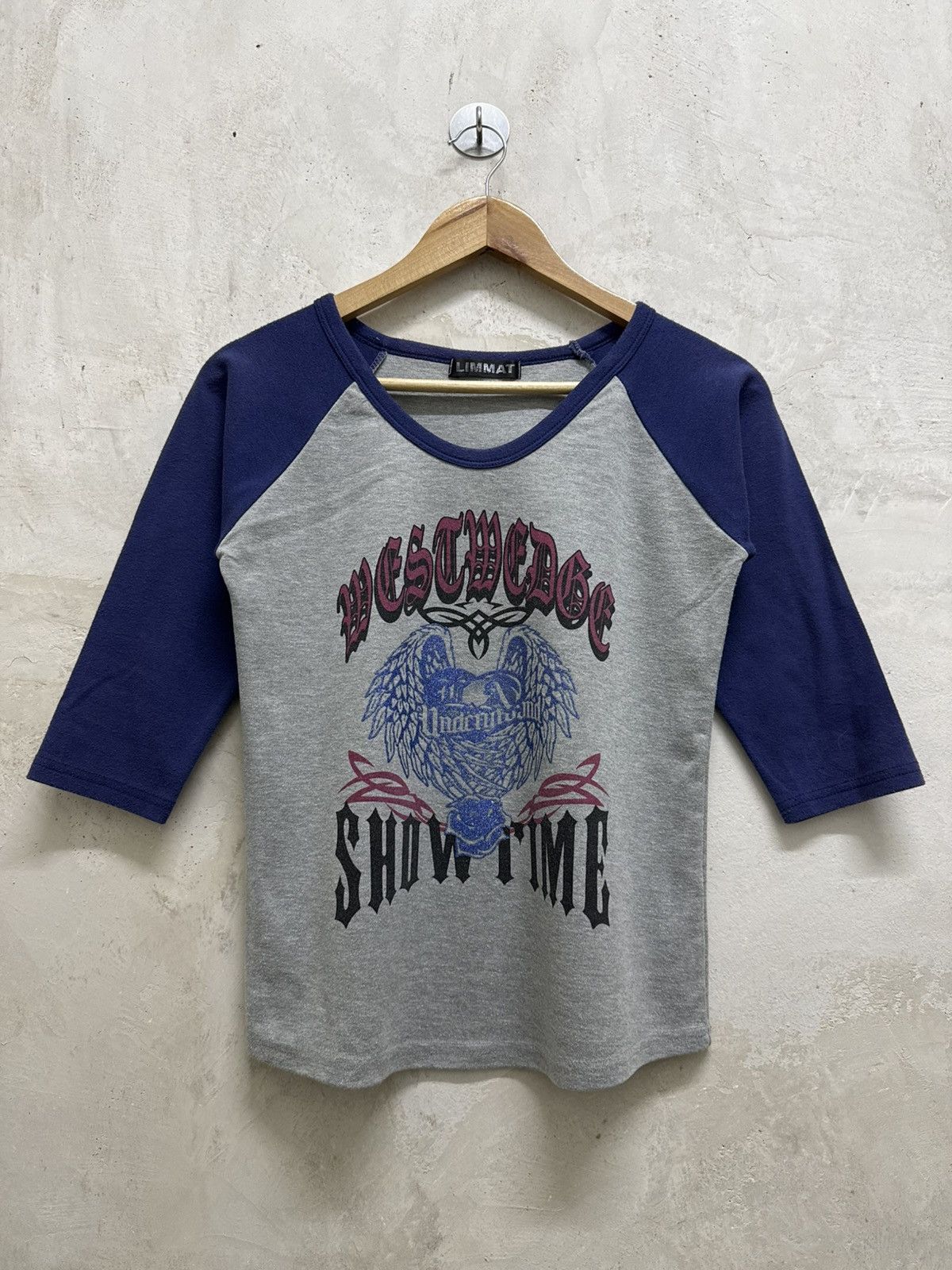 If Six Was Nine Limmat Seditionaries Poem Cyber Gothic Cropped LS T Shirt Size XS / US 0-2 / IT 36-38 - 1 Thumbnail