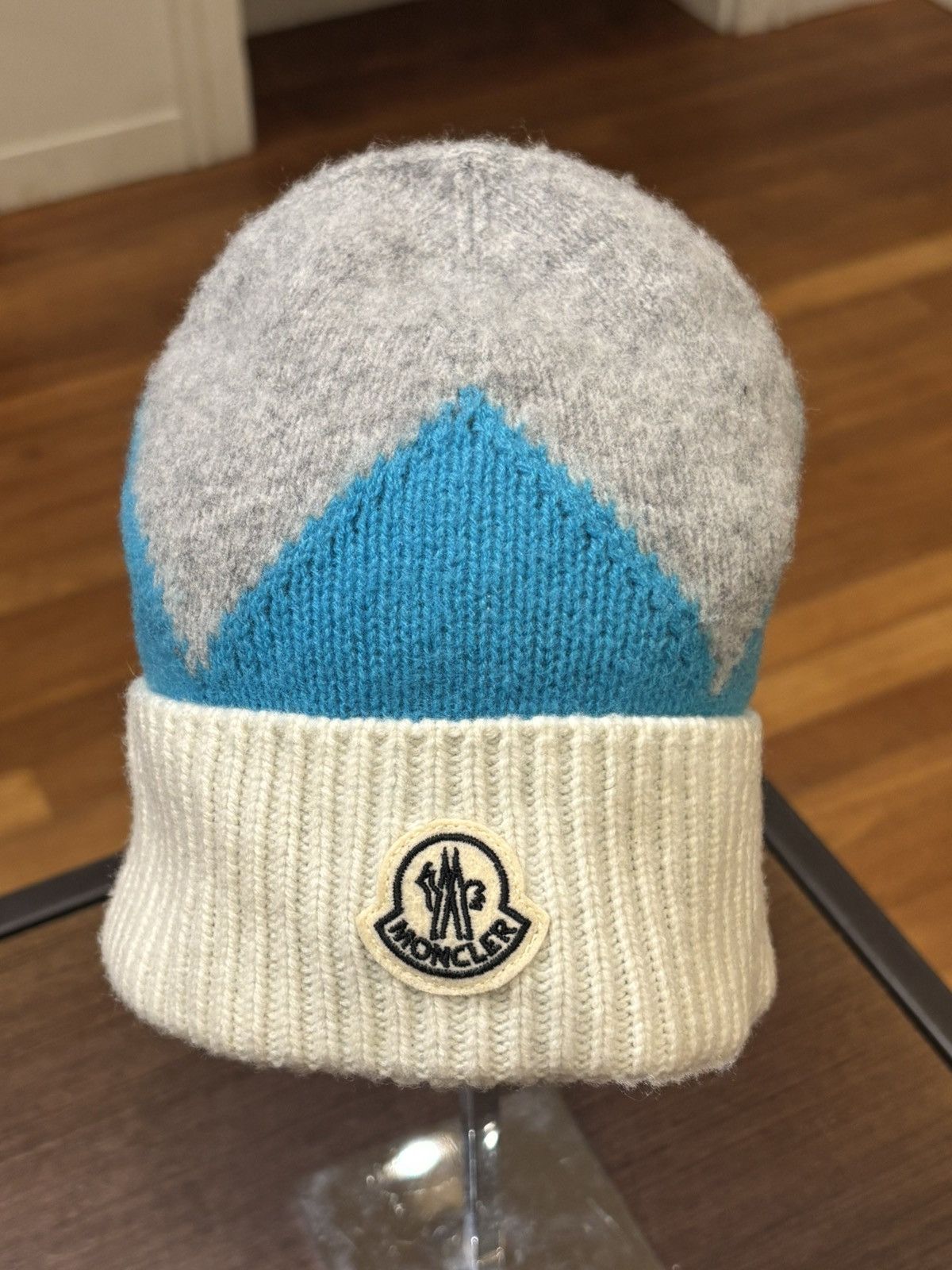Moncler Moncler Fragment Beanie Blue Size ONE SIZE - 3 Thumbnail