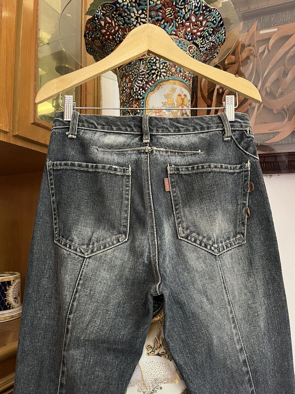 If Six Was Nine 291295=HOMME Bootcut Flared Jeans Size US 30 / EU 46 - 7 Thumbnail