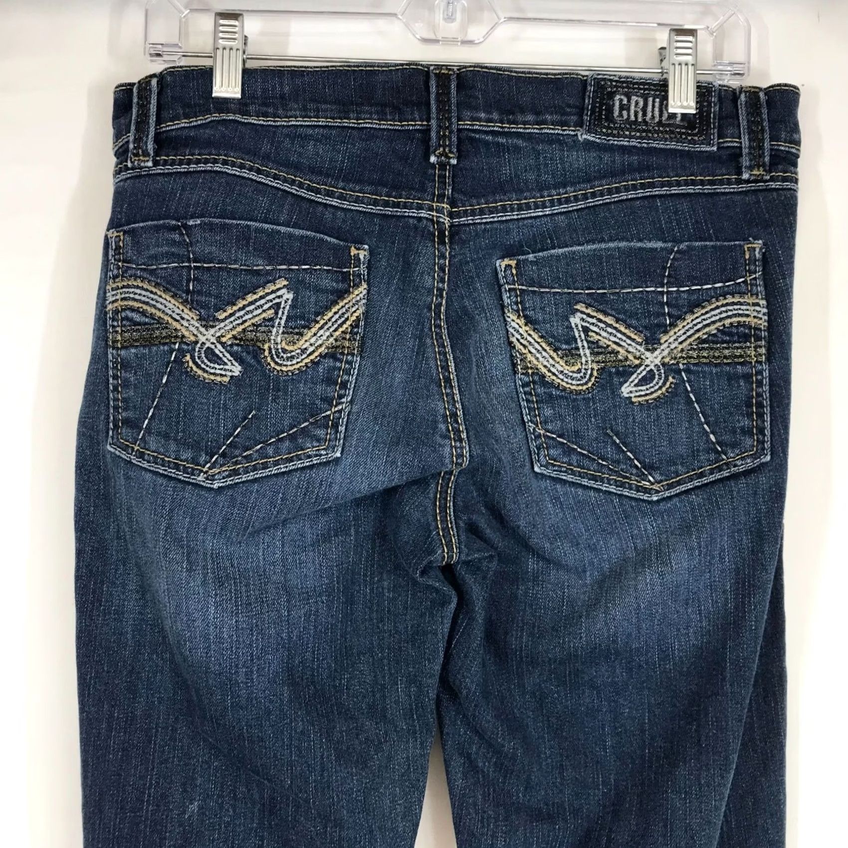 Vintage CRUEL WOMEN'S 9L BLUE DENIM HAYDEN COTTON BLEND WESTERN JEANS Size 30" / US 8 / IT 44 - 5 Thumbnail
