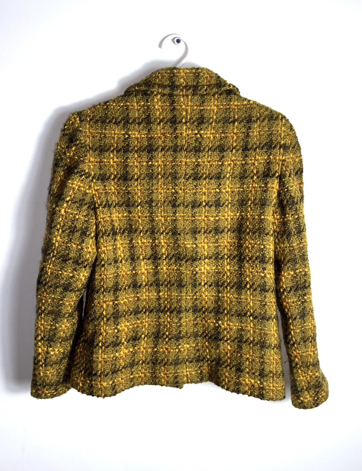 Celine × Vintage Celine Tweed Gold Buttons Blazer Size M / US 6-8 / IT 42-44 - 2 Thumbnail