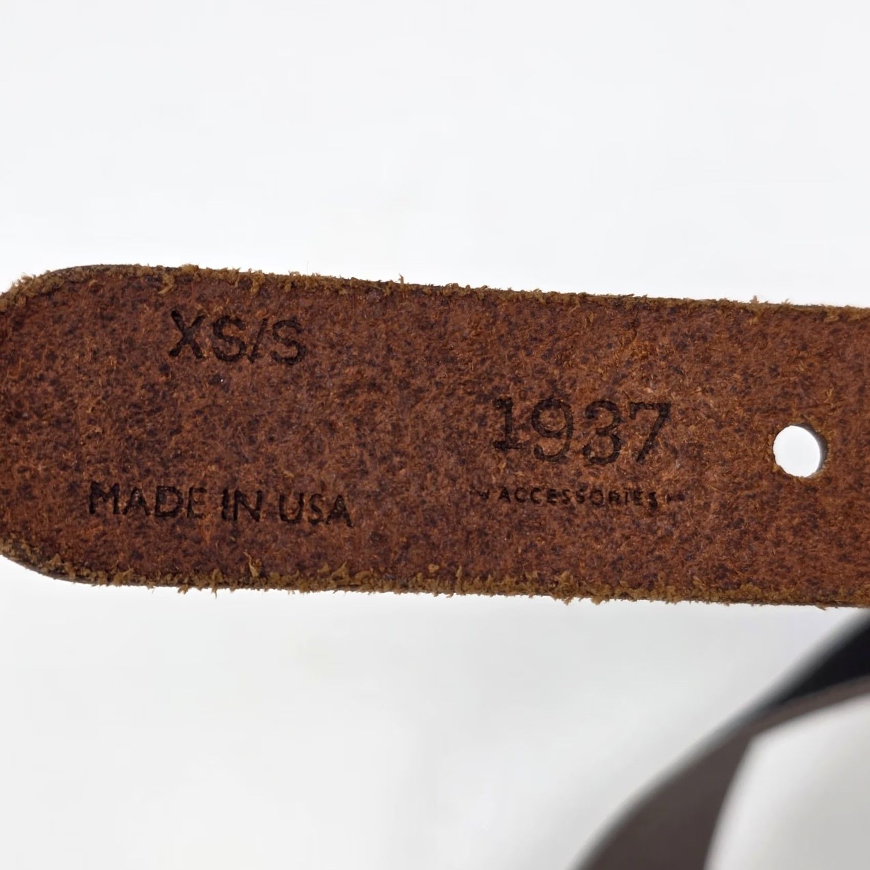 Vintage 1937 Accessories Leather and Elastic Belt Womens XS/S Brown Tan Brass Buckle USA Belt Accessories XS/S Brown Tan Brass Buckle USA Size ONE SIZE - 4 Thumbnail