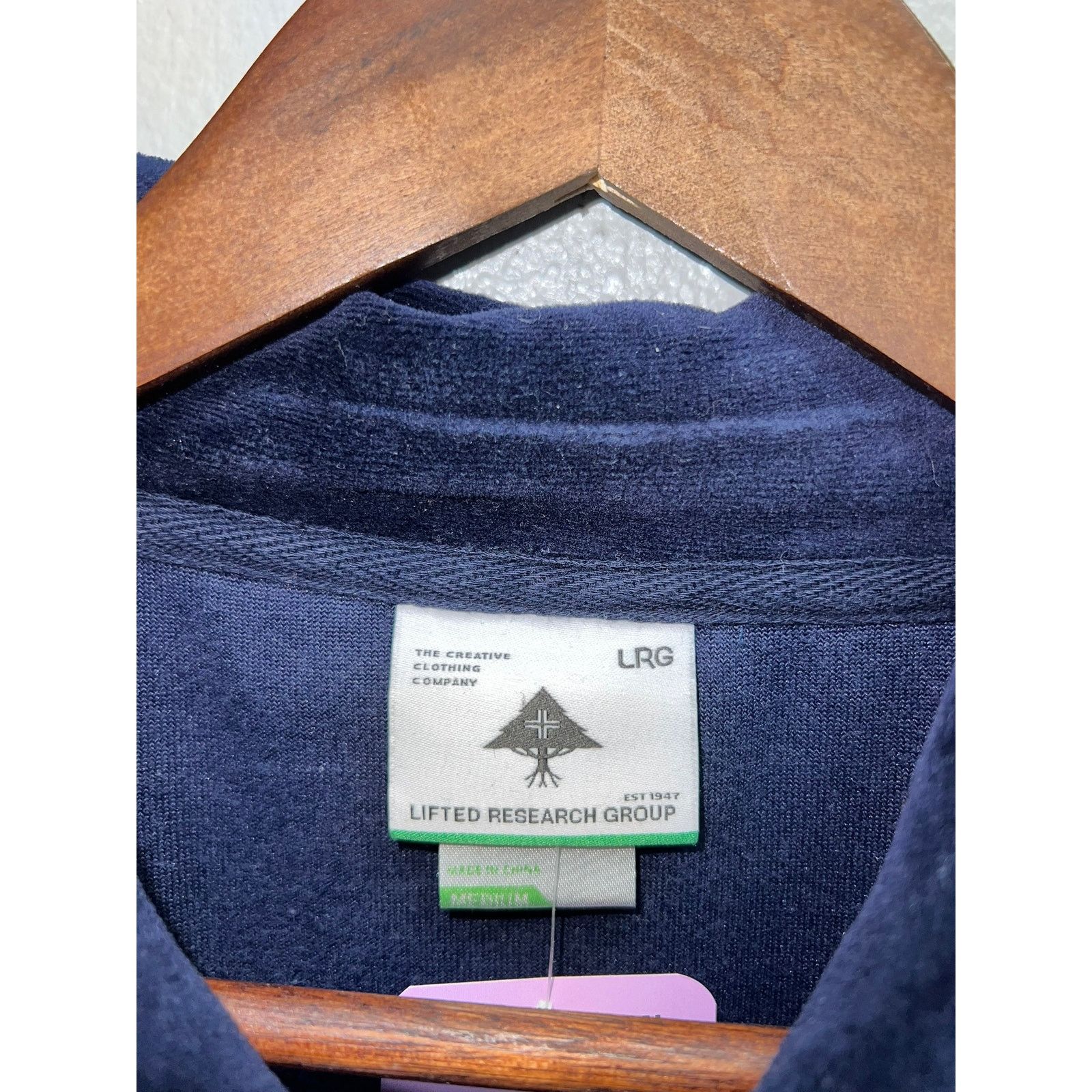 Vintage Vintage LRG Velour Track Jacket 1/4 Zip Lifted Research M Size US M / EU 48-50 / 2 - 5 Thumbnail