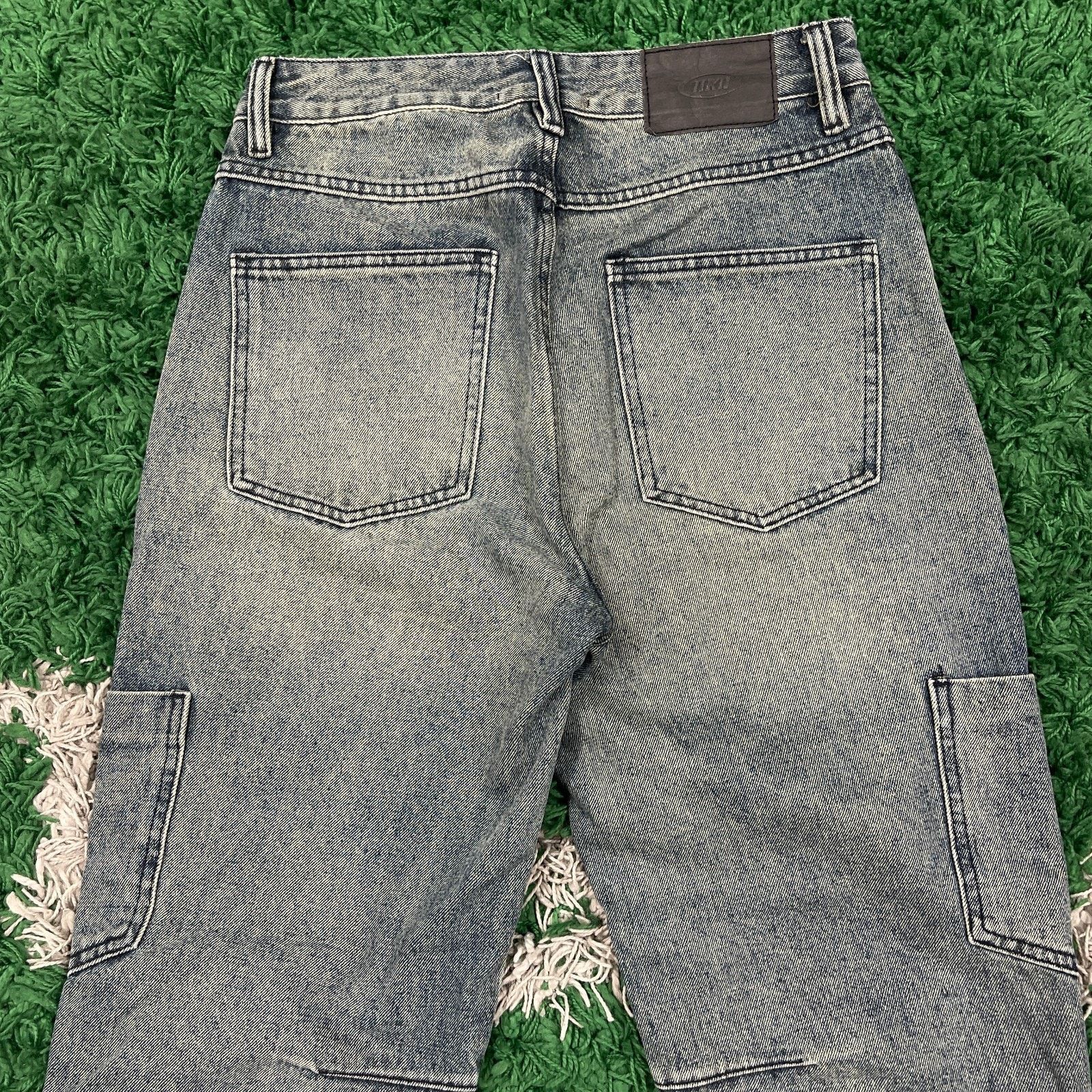 Tripp NYC × Vintage 11KN Brand Y2K Denim Cargo Utility Jeans Pants Punk Large Size 30" / US 8 / IT 44 - 8 Thumbnail