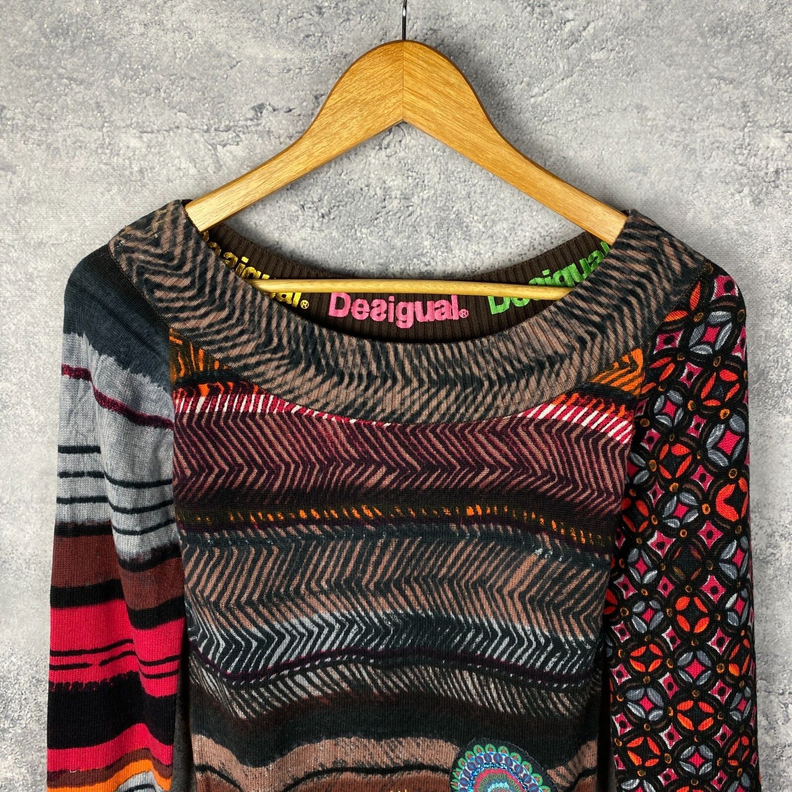 Desigual Desigual Sweater Women's Size S Multicolor Long Sleeve ` Size S / US 4 / IT 40 - 2 Thumbnail