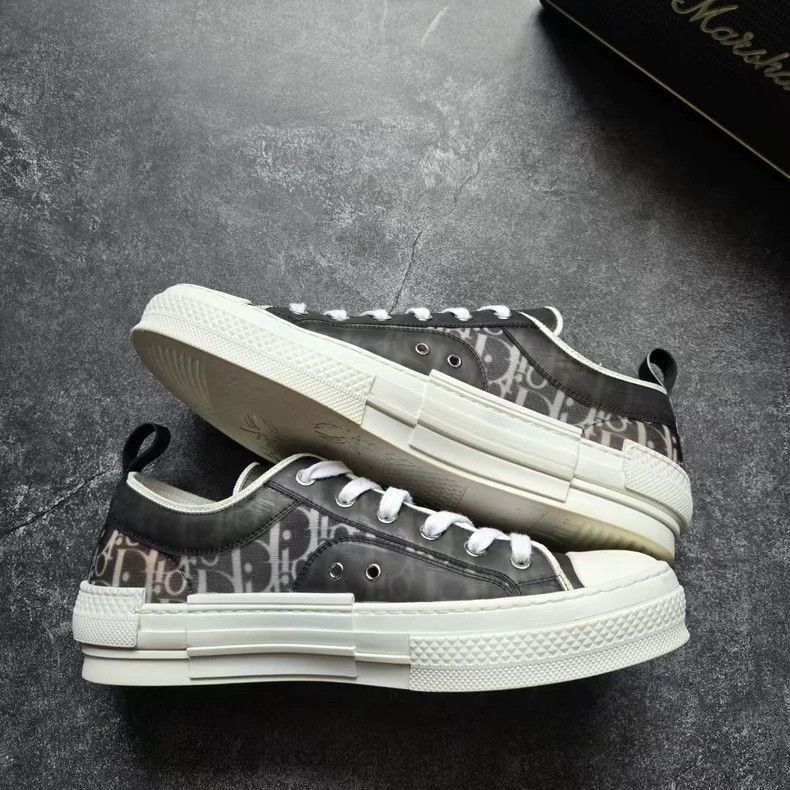 Dior DIOR B23 Black Gray Printed Sneakers Size 42-2506 Size US 9 / EU 42 - 5 Thumbnail