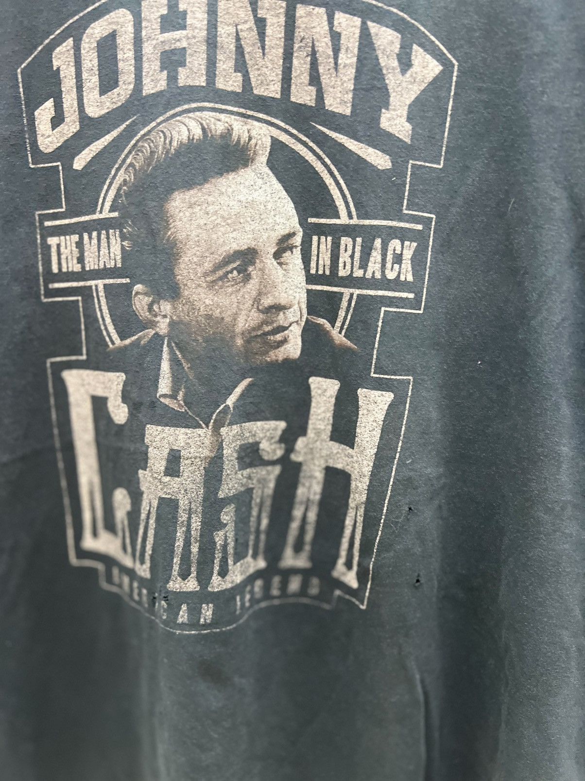 Band Tees Thrashed Faded Johnny Cash Oversize Band Tee Size US XXL / EU 58 / 5 - 2 Thumbnail