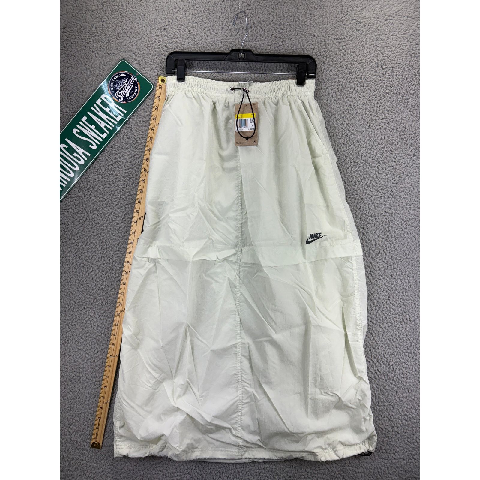 Nike Nike Sport Utility Woven Cargo Maxi Skirt Women Small White Size 27" / US 4 / IT 40 - 1 Thumbnail
