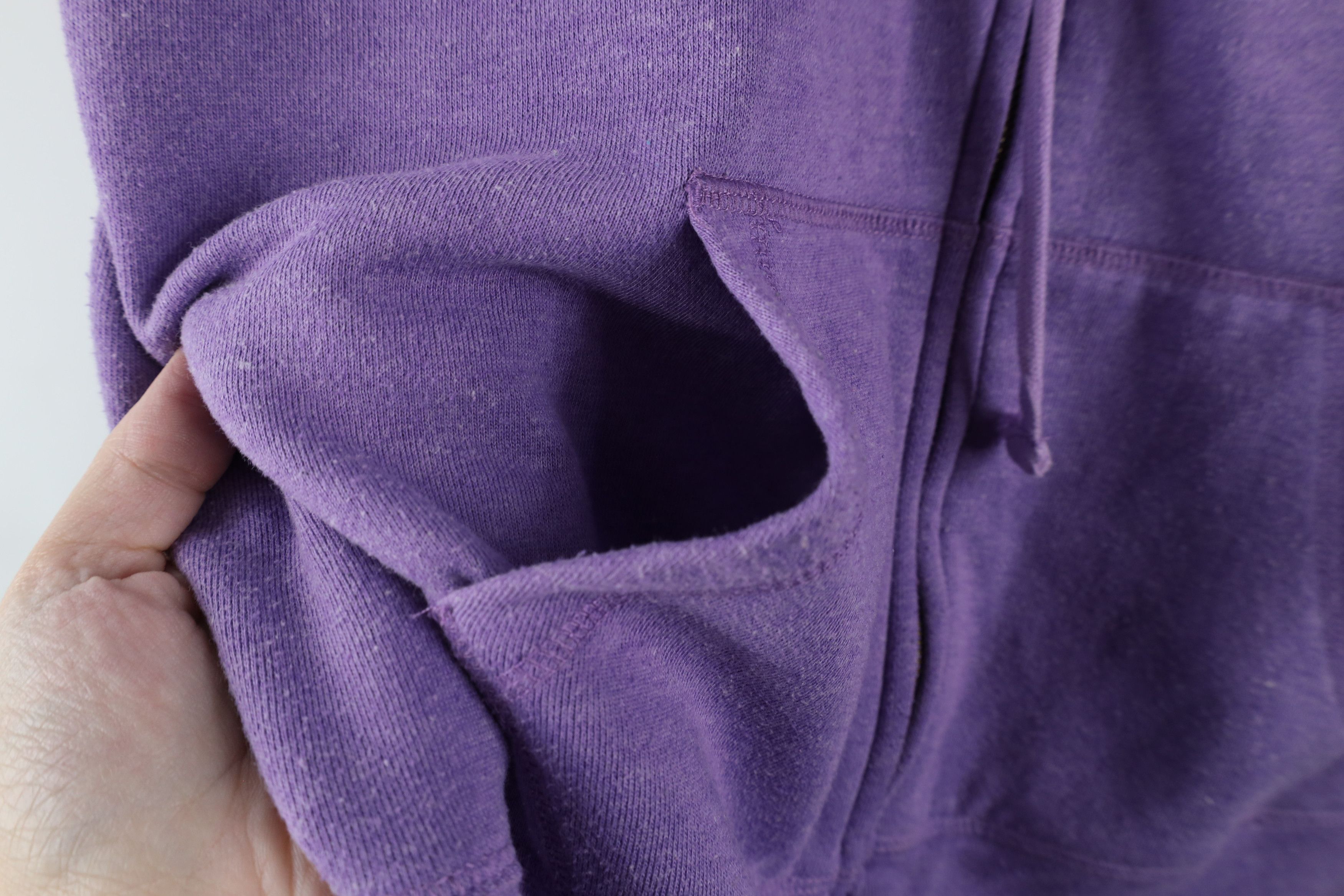 Ralph Lauren × Vintage Vintage 90s Ralph Lauren Full Zip Hoodie Sweatshirt Purple Size XXL / US 16-18 / IT 52-54 - 5 Thumbnail