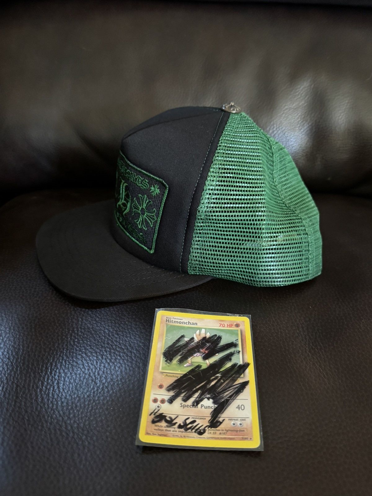 Chrome Hearts Chrome Hearts Green trucker hat Size ONE SIZE - 3 Thumbnail