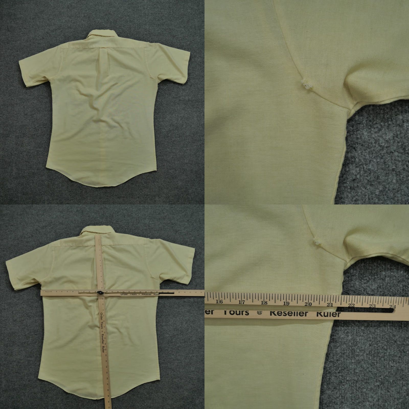 Vintage VINTAGE Christopher Scott Shirt Mens L Yellow Button-Down 70s Casual Cotton Oxford Size US L / EU 52-54 / 3 - 8 Thumbnail