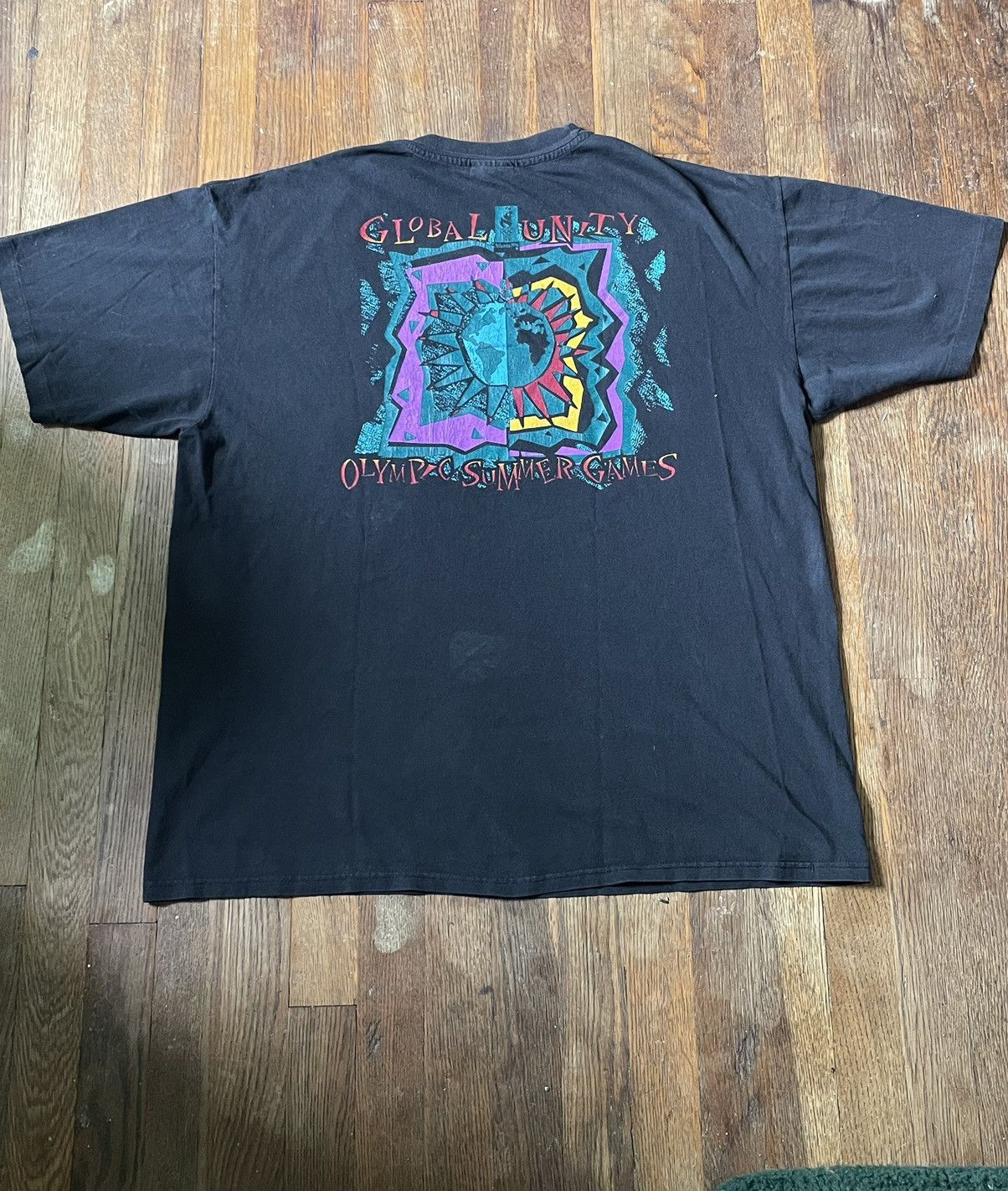 USA Olympics × Vintage VINTAGE 1996 ATLANTA Summer Olympics “Global Unity” T-Shirt Size US XL / EU 56 / 4 - 3 Thumbnail