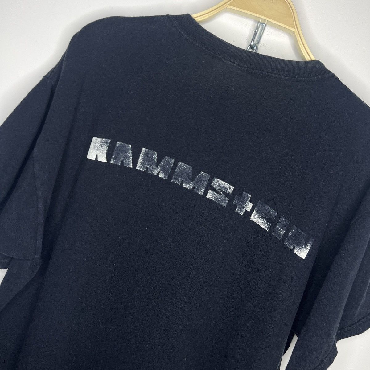 Band Tees × Vintage Vintage Rammstein Band Shirt Tee Rare Full Print Y2K 90s Size US XL / EU 56 / 4 - 8 Thumbnail