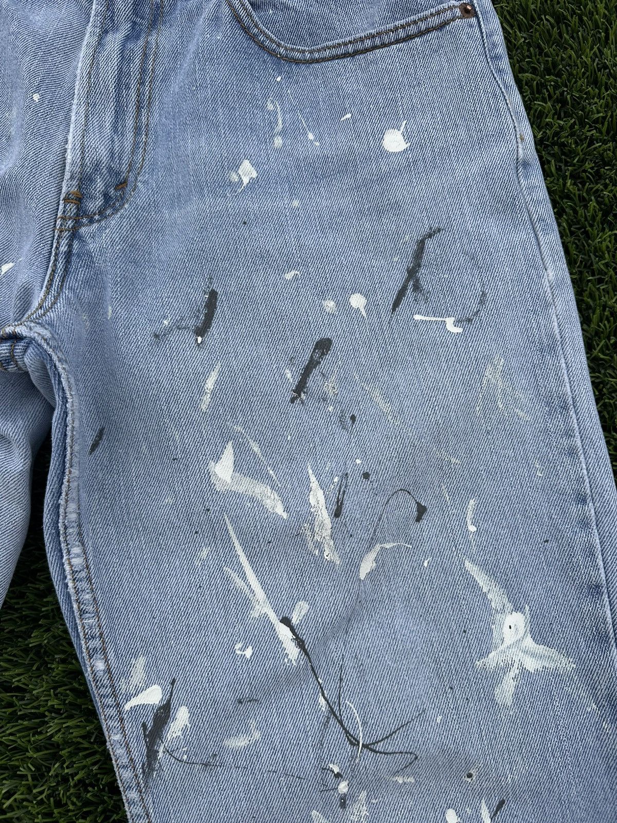 Japanese Brand × Levi's × Vintage Vintage baggy sashiko patch Levi’s 550 jorts Size US 31 - 4 Thumbnail