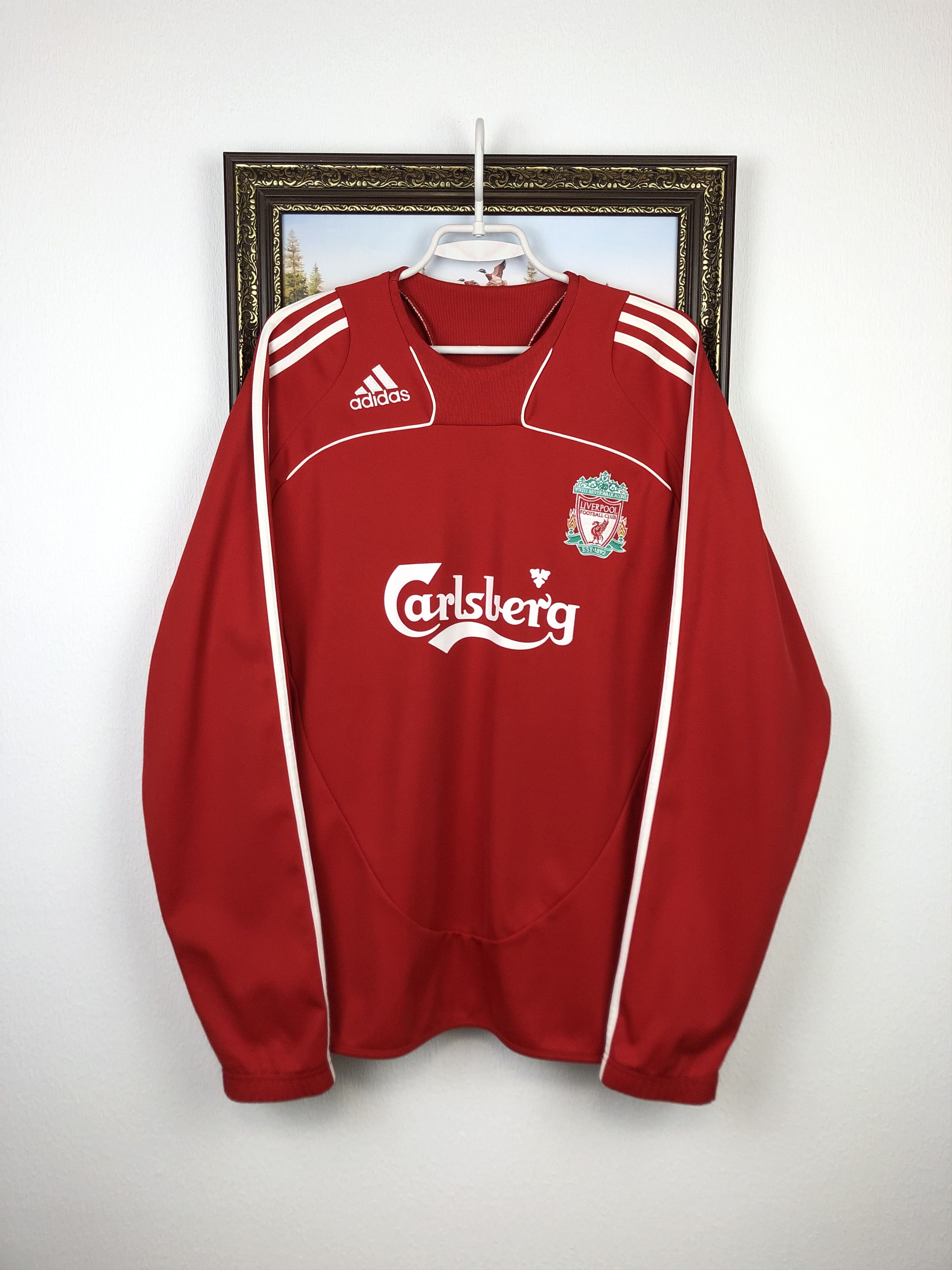 Adidas Vintage Adidas Liverpool Sweatshirt Soccer Jacket Track Size US L / EU 52-54 / 3 - 1 Thumbnail