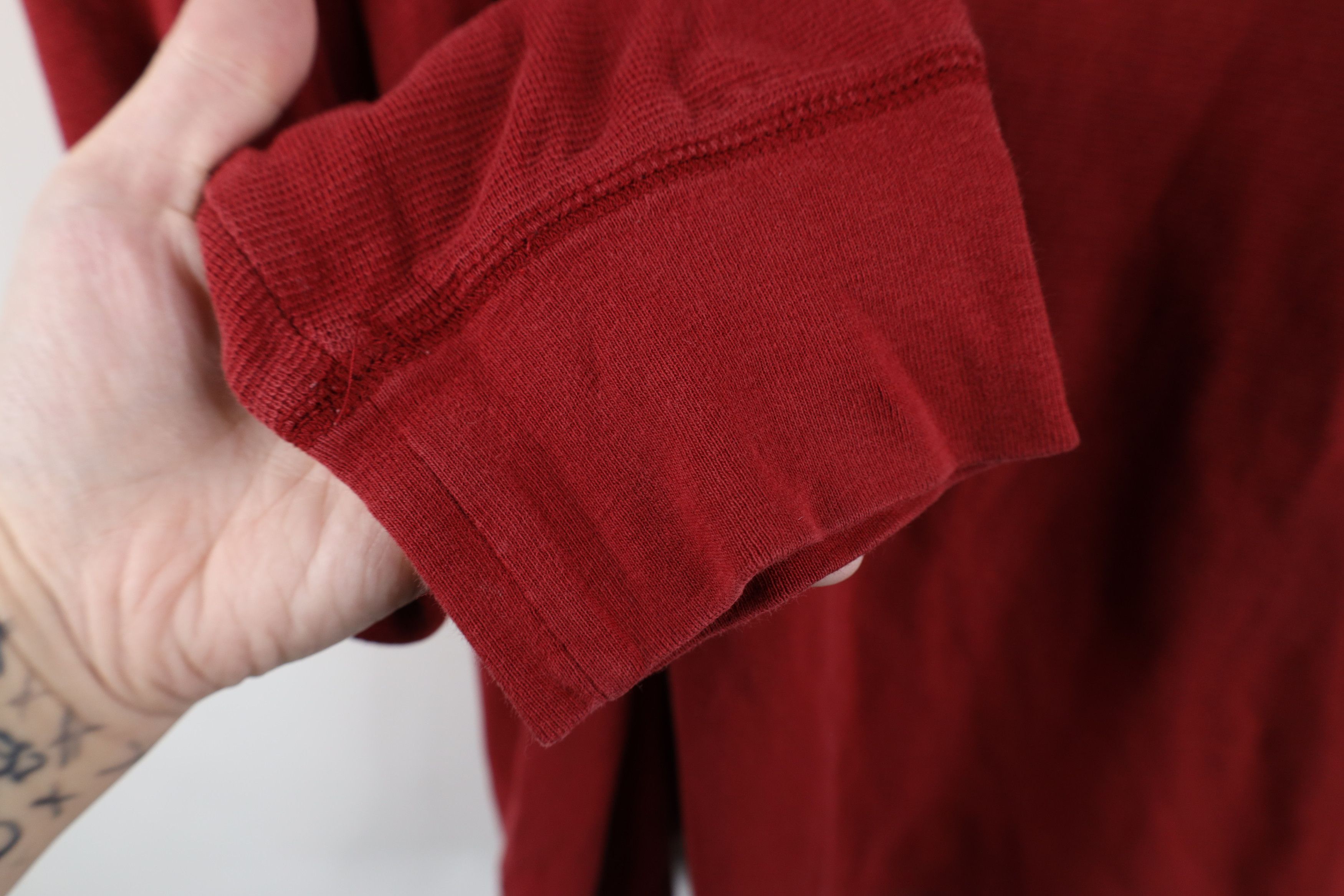 Eddie Bauer Vintage Eddie Bauer Waffle Knit Long Sleeve T-Shirt Red Size US XL / EU 56 / 4 - 8 Thumbnail