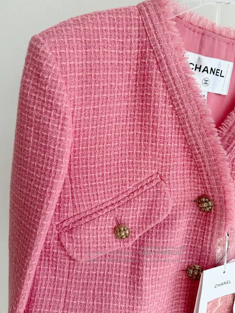 Chanel Chanel 20A Handicraft Workshop Pink Coat Size XS / US 0-2 / IT 36-38 - 6 Thumbnail