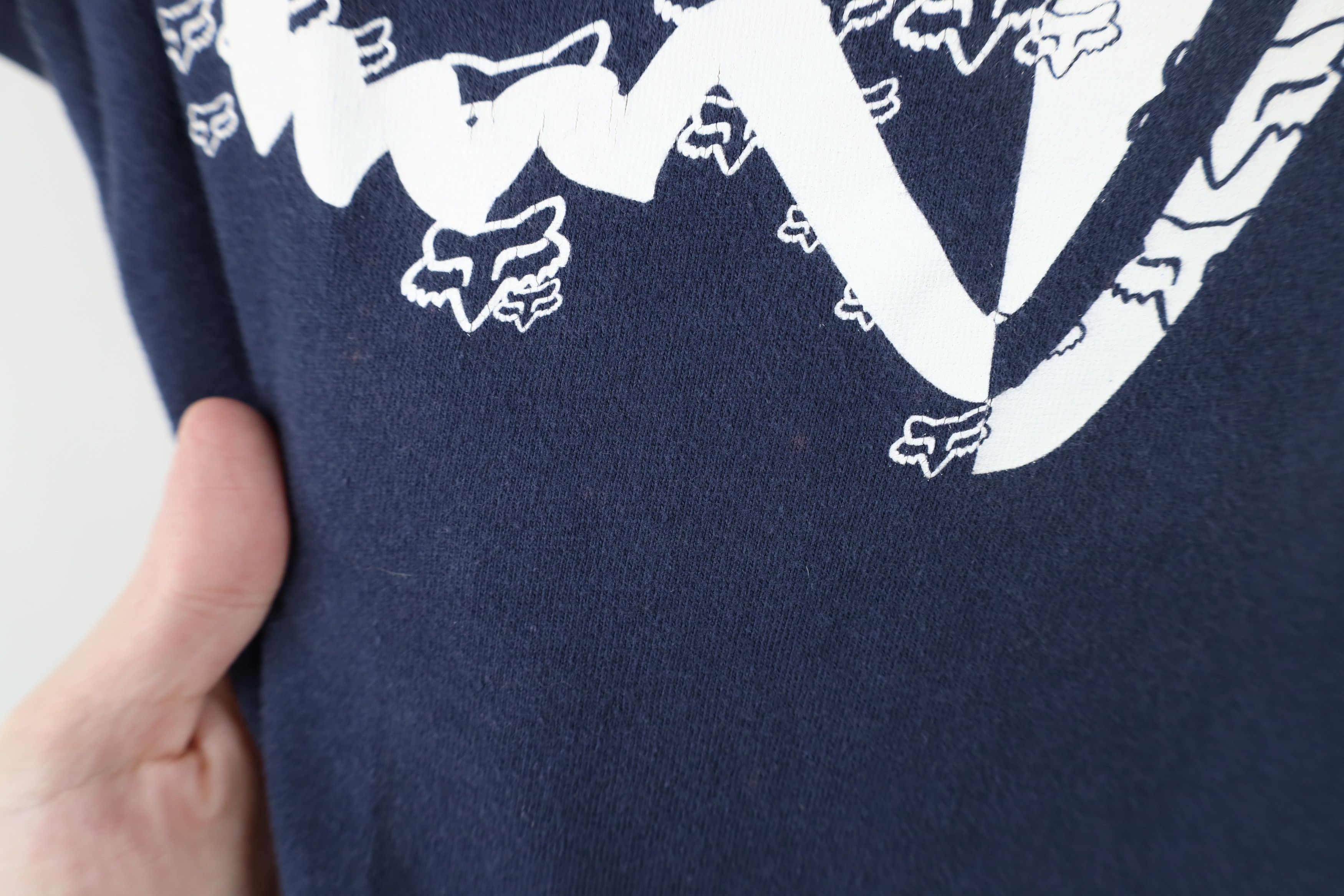 Fox Racing × Vintage Vintage 90s Y2K Fox Racing Spell Out Big Logo T-Shirt Blue Size US S / EU 44-46 / 1 - 9 Thumbnail