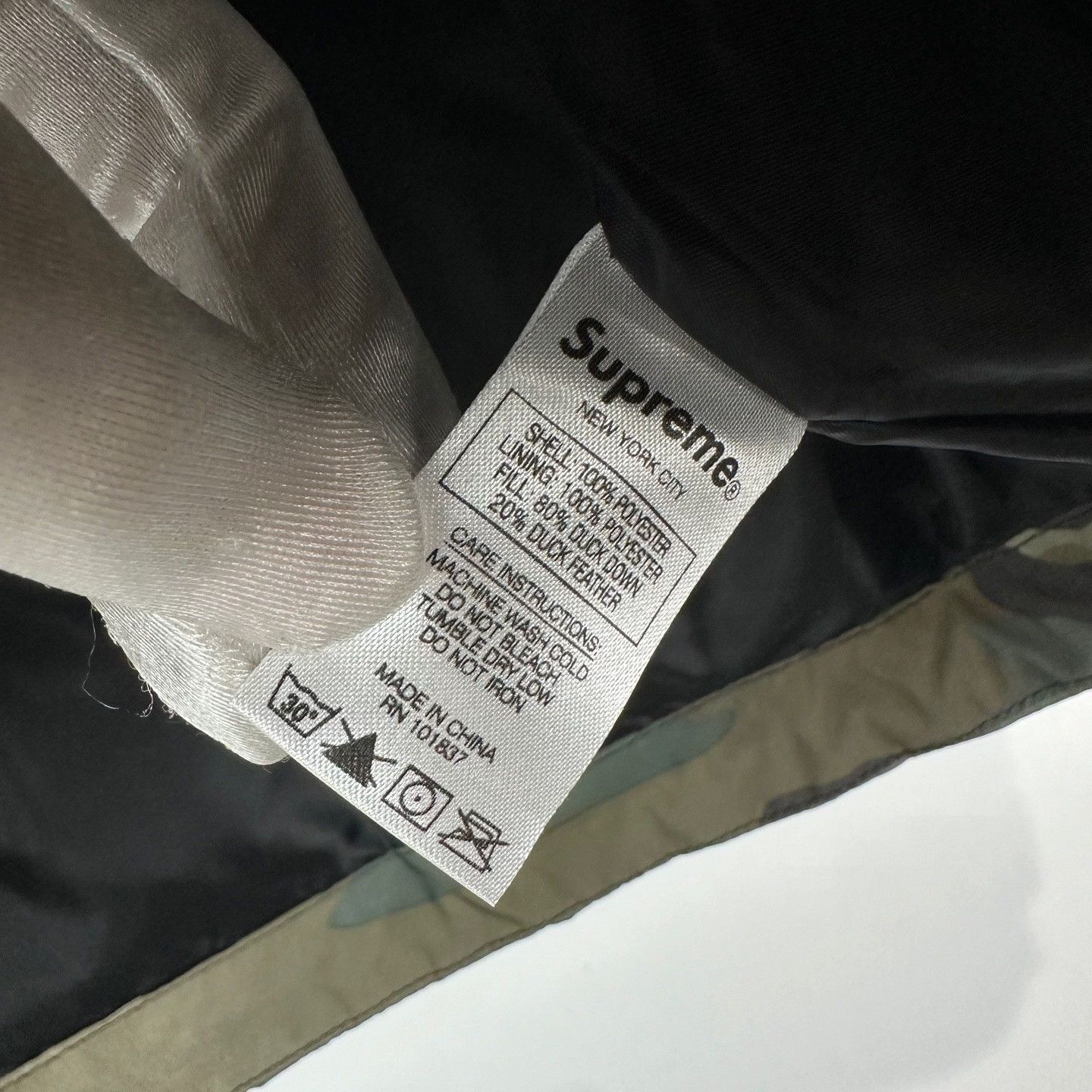 Supreme Supreme Snow Camo Down Jacket S Size US S / EU 44-46 / 1 - 5 Thumbnail