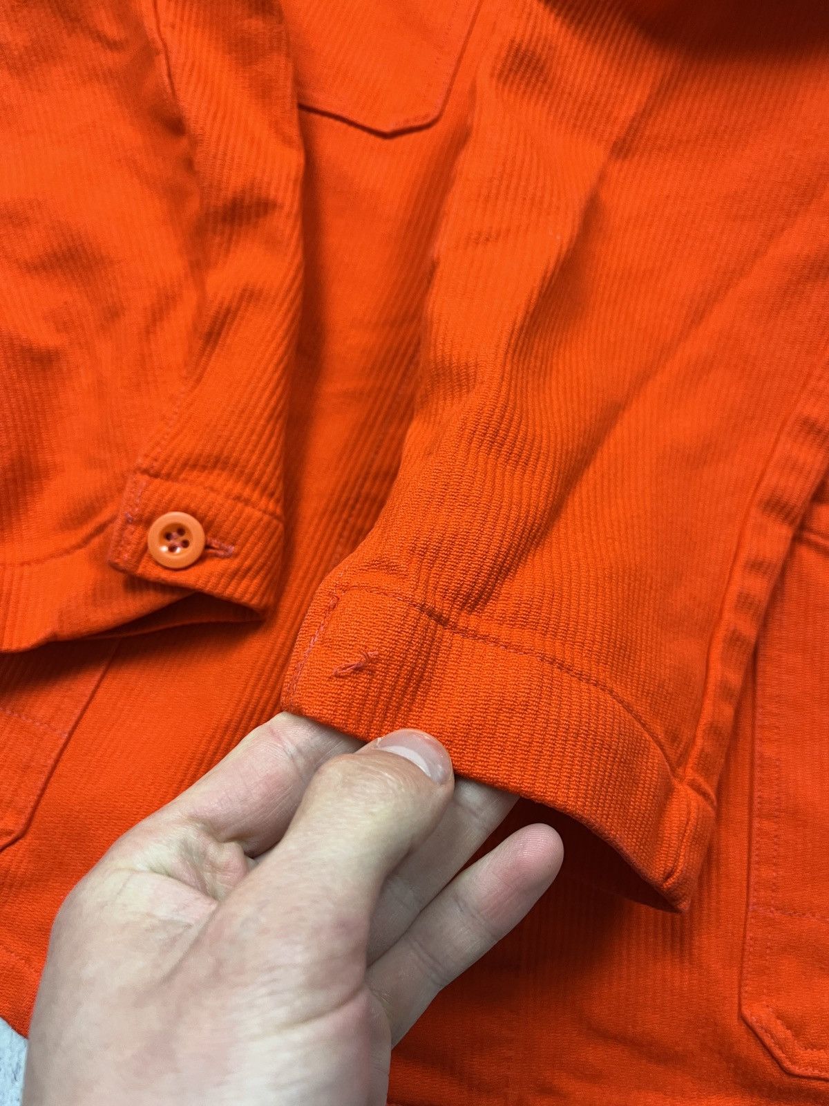 Le Laboureur Vintage 90’s Streule’s German Workwear Chore Jacket Orange Size US L / EU 52-54 / 3 - 18 Thumbnail