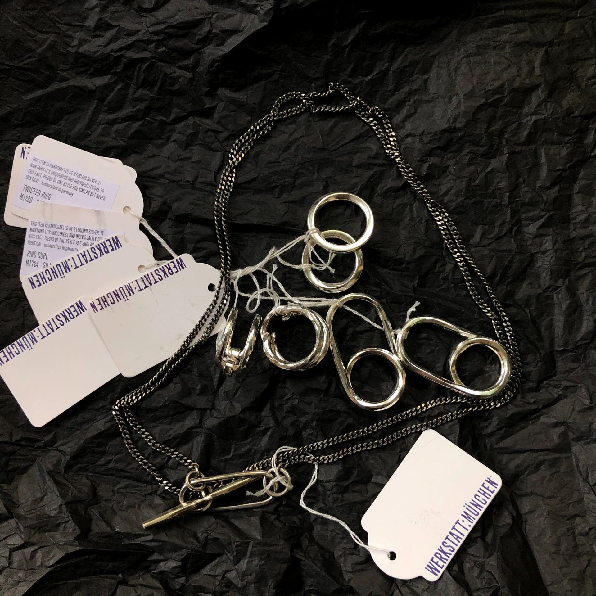 Werkstatt Munchen Werkstatt Munchen M1724 Polished Hammered 2F Ring XS/S/M Size ONE SIZE - 3 Thumbnail