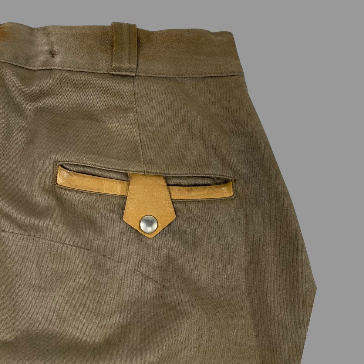 Vintage Vintage 1960s leather double knee hunting pants Size US 35 - 3 Thumbnail