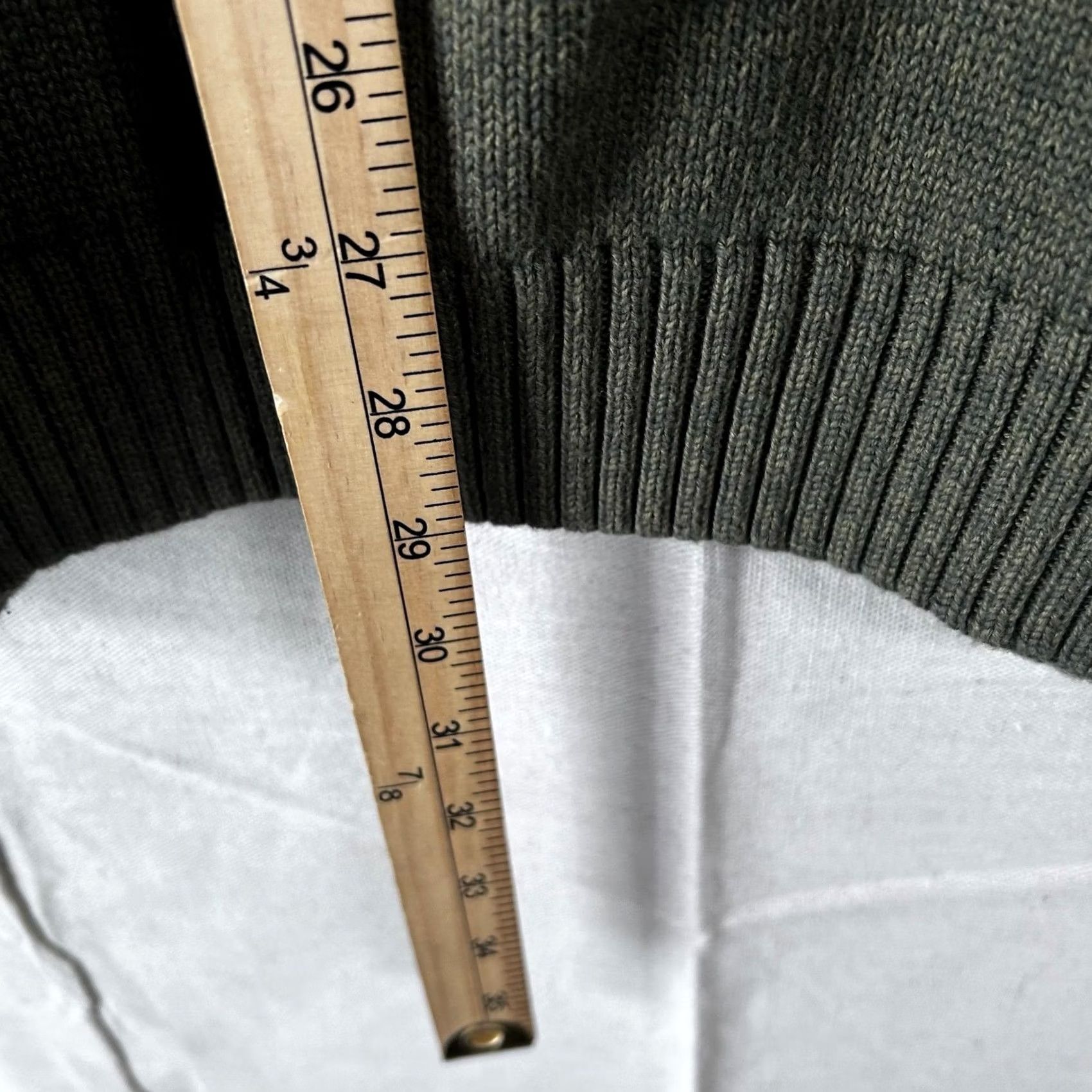 Olive Columbia Mens XXL Olive Green Ribbed Raglan Crewneck Heavy Knit Pullover Sweater Size US XXL / EU 58 / 5 - 5 Thumbnail
