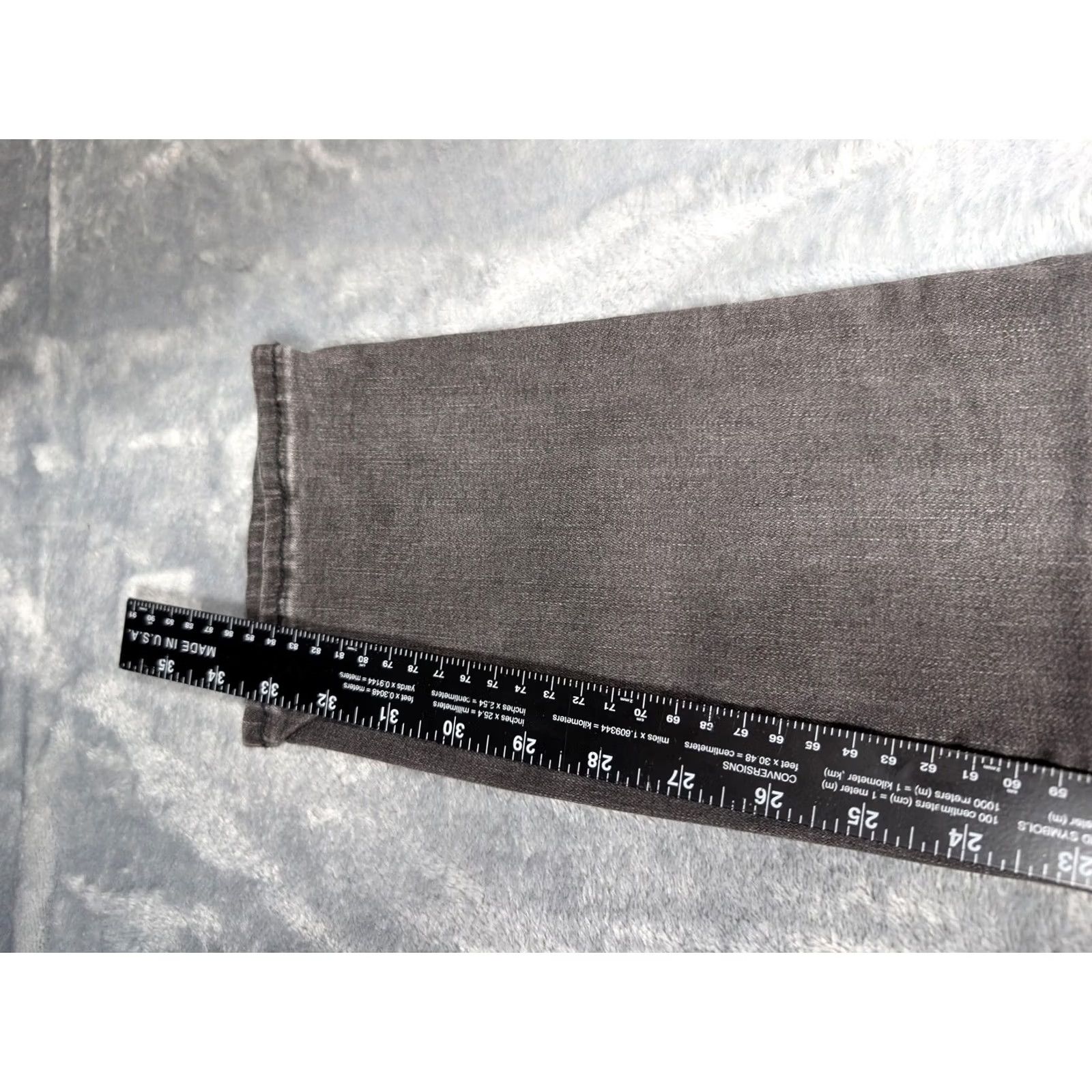 MNML Mnml Gray Skinny Jeans Mens 33 Slim Denim Pants Stretch 5-Pocket Zip Fly Modern Classic Size US 33 - 4 Thumbnail