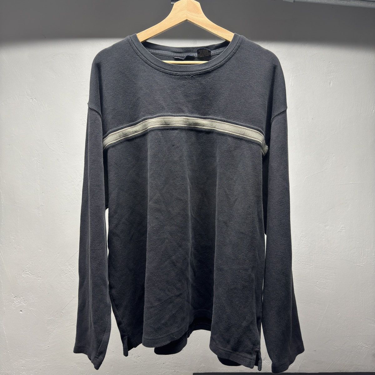 Vintage Thrashed Faded Distressed Ribbed Cotton Shirt ERD Grunge Size US XXL / EU 58 / 5 - 1 Thumbnail