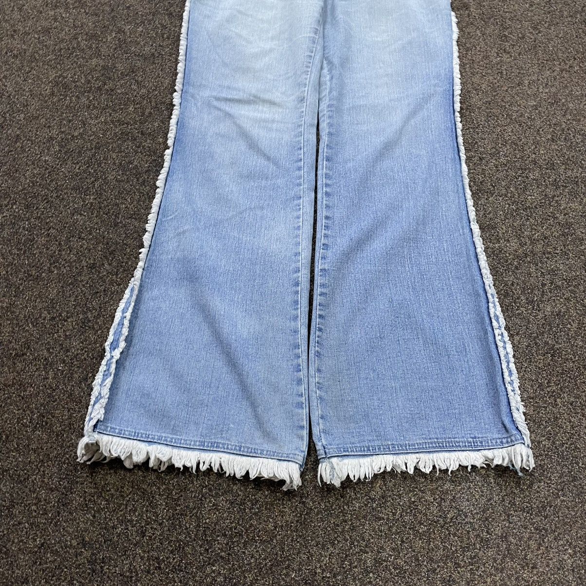 Vintage Vintage Y2K Baggy Wide Leg Distressed Jeans Skate Logo 33 Size 33" - 5 Thumbnail