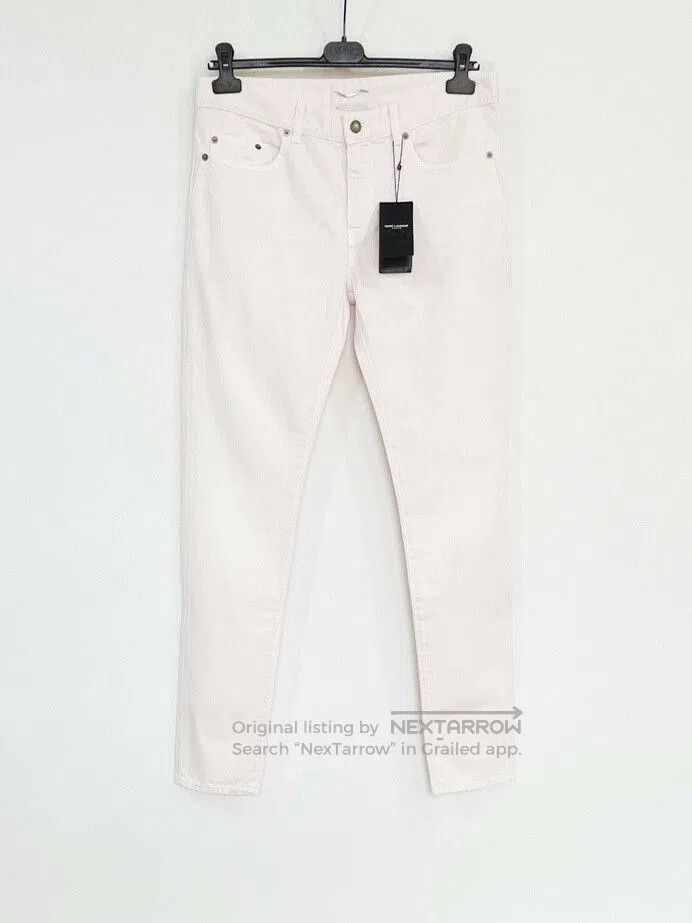 Saint Laurent Paris Saint Laurent SLP D02 Pink Denim Jeans. Size US 30 / EU 46 - 1 Thumbnail
