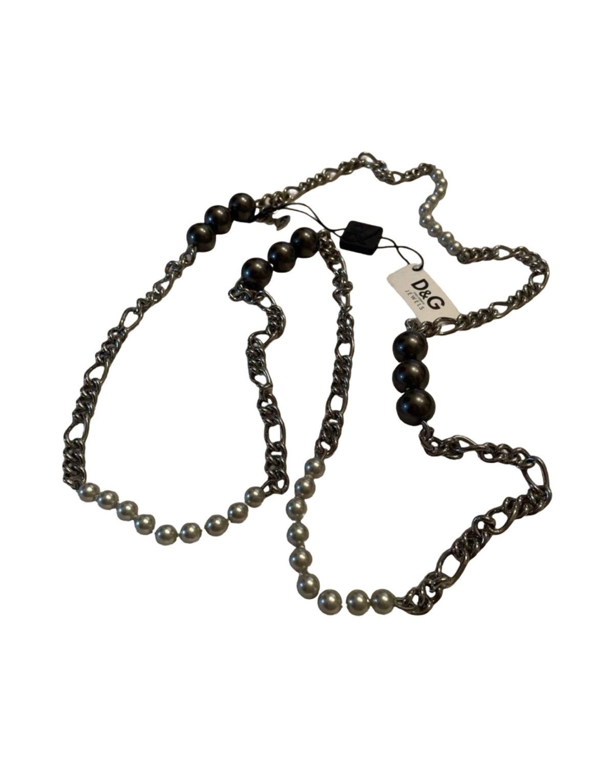 Dolce & Gabbana Double Layered Black Pearl Necklace Size ONE SIZE - 1 Thumbnail