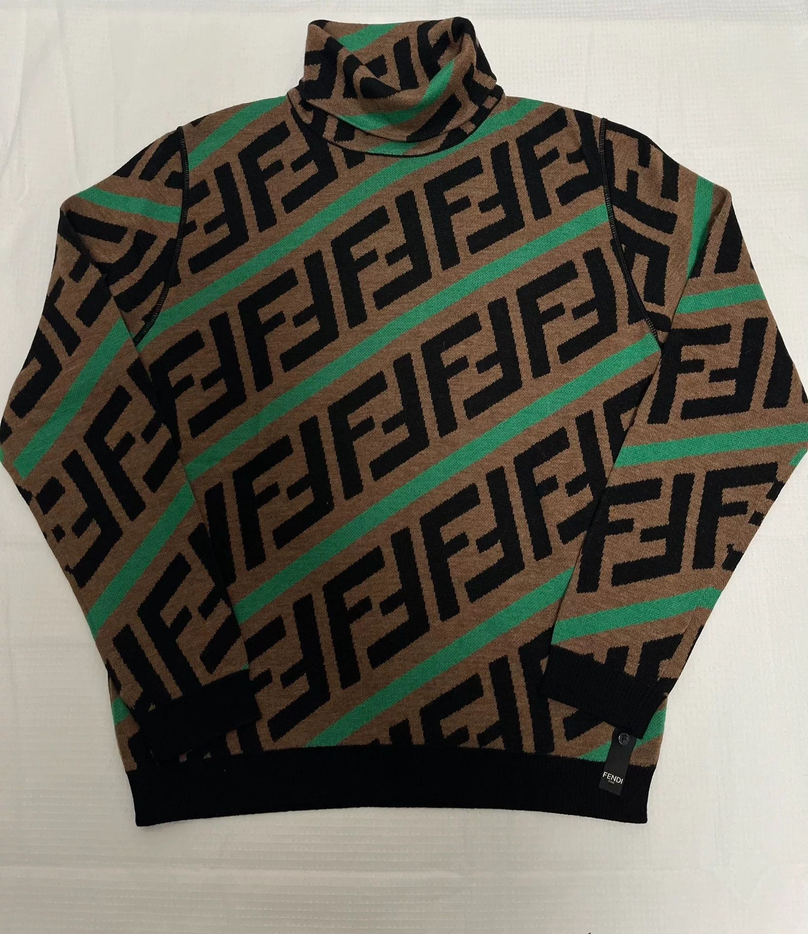 Fendi All-Over Print Sweater Size 48