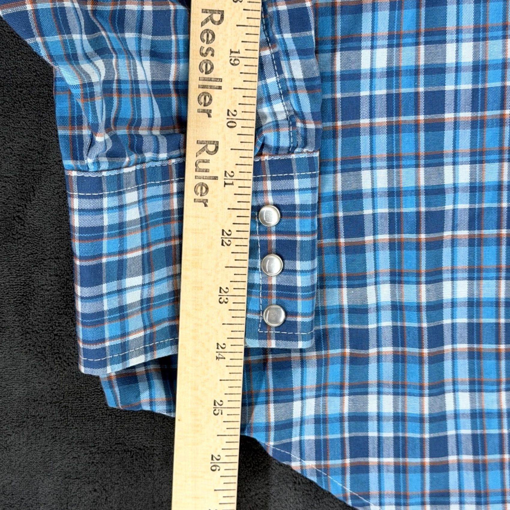 Vintage VINTAGE Big Mac Mens Shirt Western Plaid Long Sleeve Pearl Snap XXL Blue Size US XXL / EU 58 / 5 - 5 Thumbnail