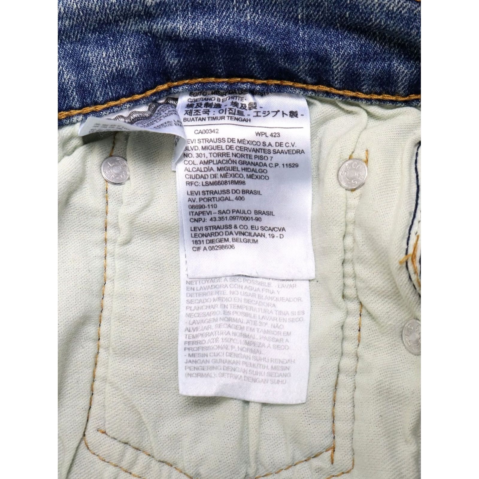 Levi's LEVI'S 512 Jeans Slim Tapered W34/L32 Zip Fly High Rise Denim Blue Mens Jeans Slim Tapered 512 Levi's Size US 34 / EU 50 - 7 Thumbnail