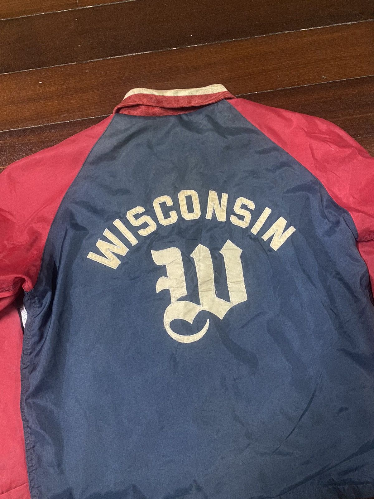 Sugar Cane Vtg Sugar Cane Style Eye wisconsin Embroidery Varsity Jacket Size US XL / EU 56 / 4 - 4 Thumbnail