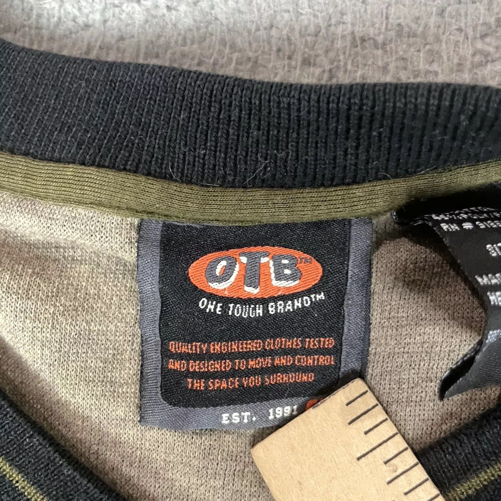 J Brand VINTAGE One Tough Brand Sweater Mens Pullover Striped Brown L V-Neck 90s Y2K Preppy Size US L / EU 52-54 / 3 - 5 Thumbnail