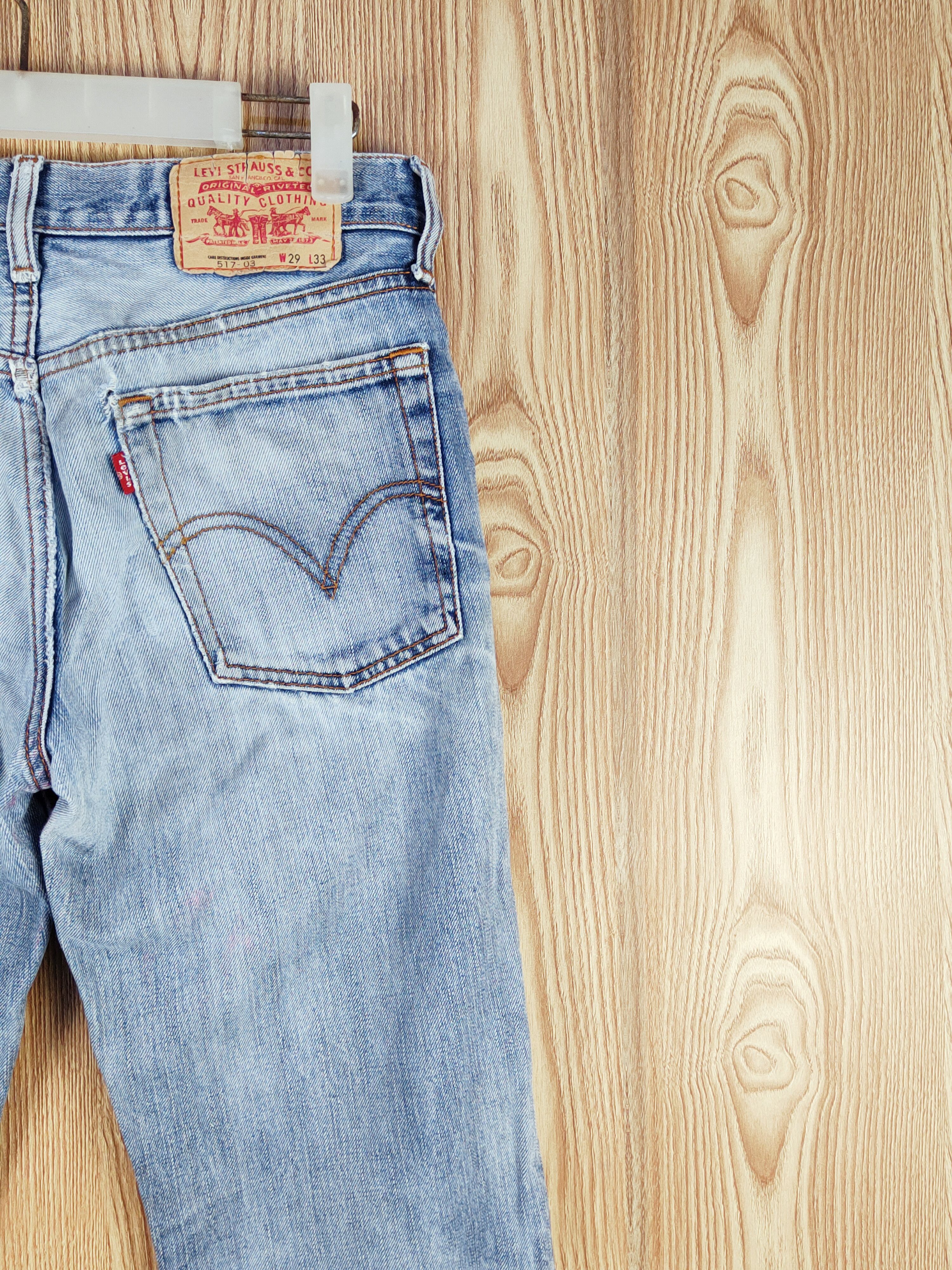 Levi's 517 Levi's Blue Distressed Ripped Jeans #S2712 Size US 29 - 11 Thumbnail