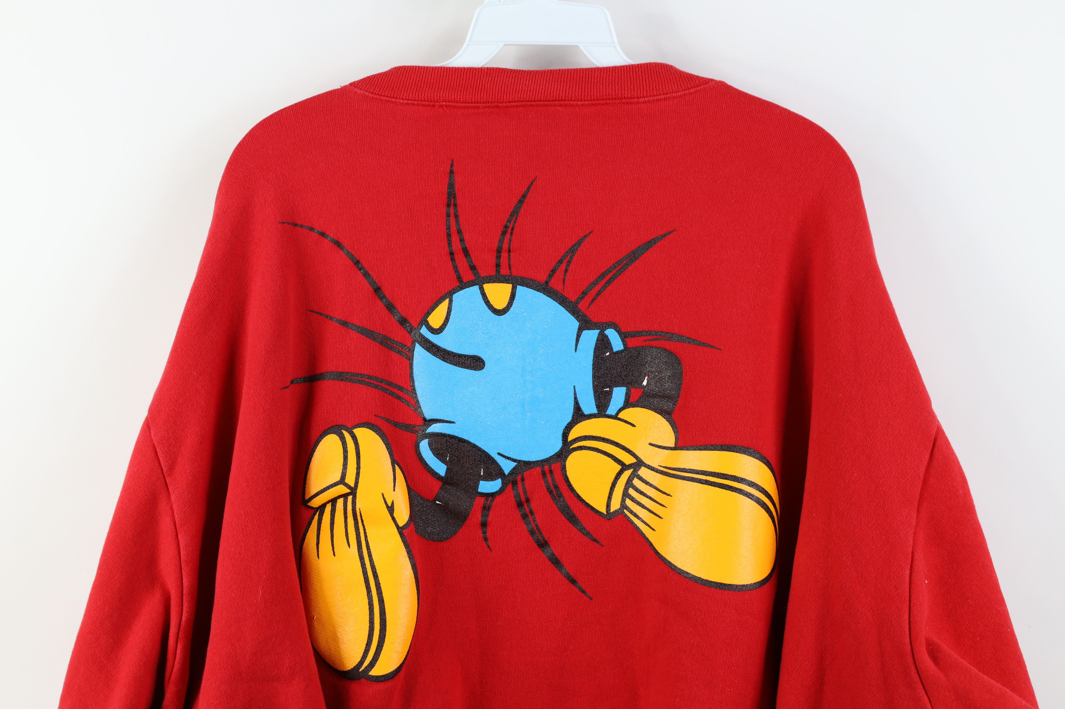 Disney Vintage 90s Disney Faded Jumbo Print Mickey Mouse Sweatshirt Size ONE SIZE - 13 Thumbnail