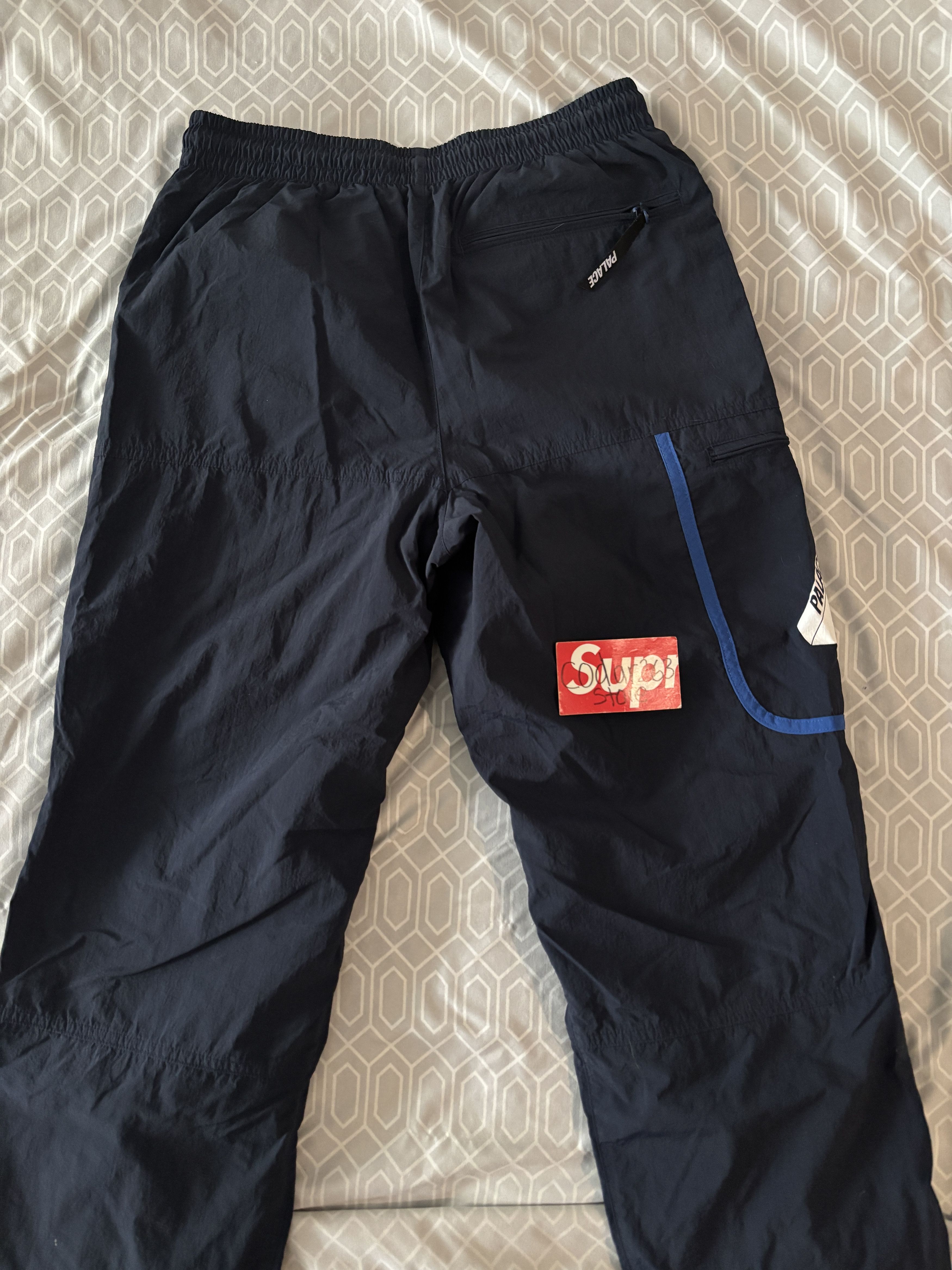Palace 2017 Palace Over Park Shell Tri-Ferg Trackpants Navy Triferg Size US 30 / EU 46 - 5 Thumbnail