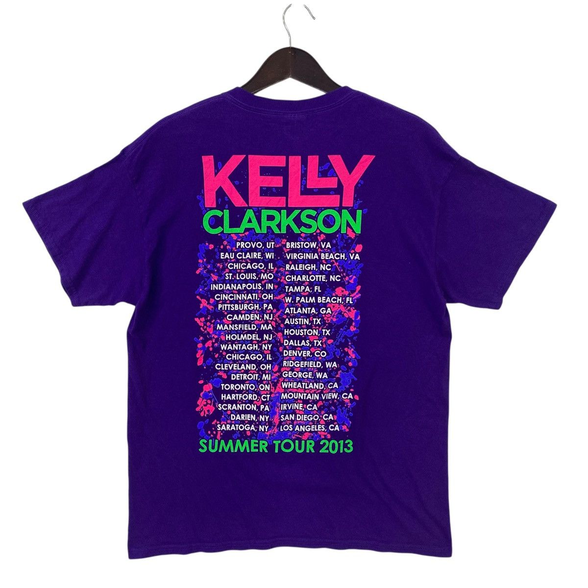 Band Tees KELLY CLARKSON Pop singer songwriter summer tour 2013 shirt Size US L / EU 52-54 / 3 - 2 Thumbnail