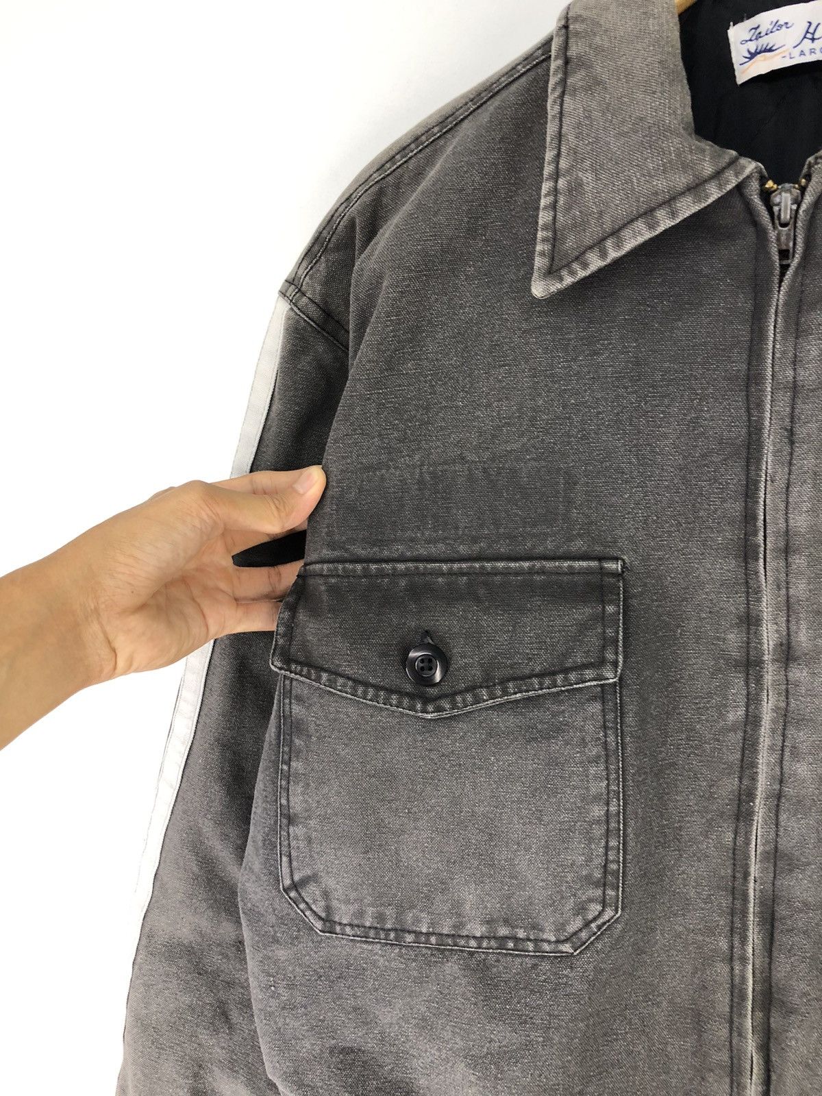 Japanese Brand Vintage Japanese Brand Tailor Hot Duck Canvas Faded Jacket Size US L / EU 52-54 / 3 - 8 Thumbnail