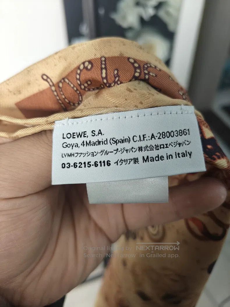 Loewe Loewe Silk Square Shawl Size ONE SIZE - 2 Thumbnail