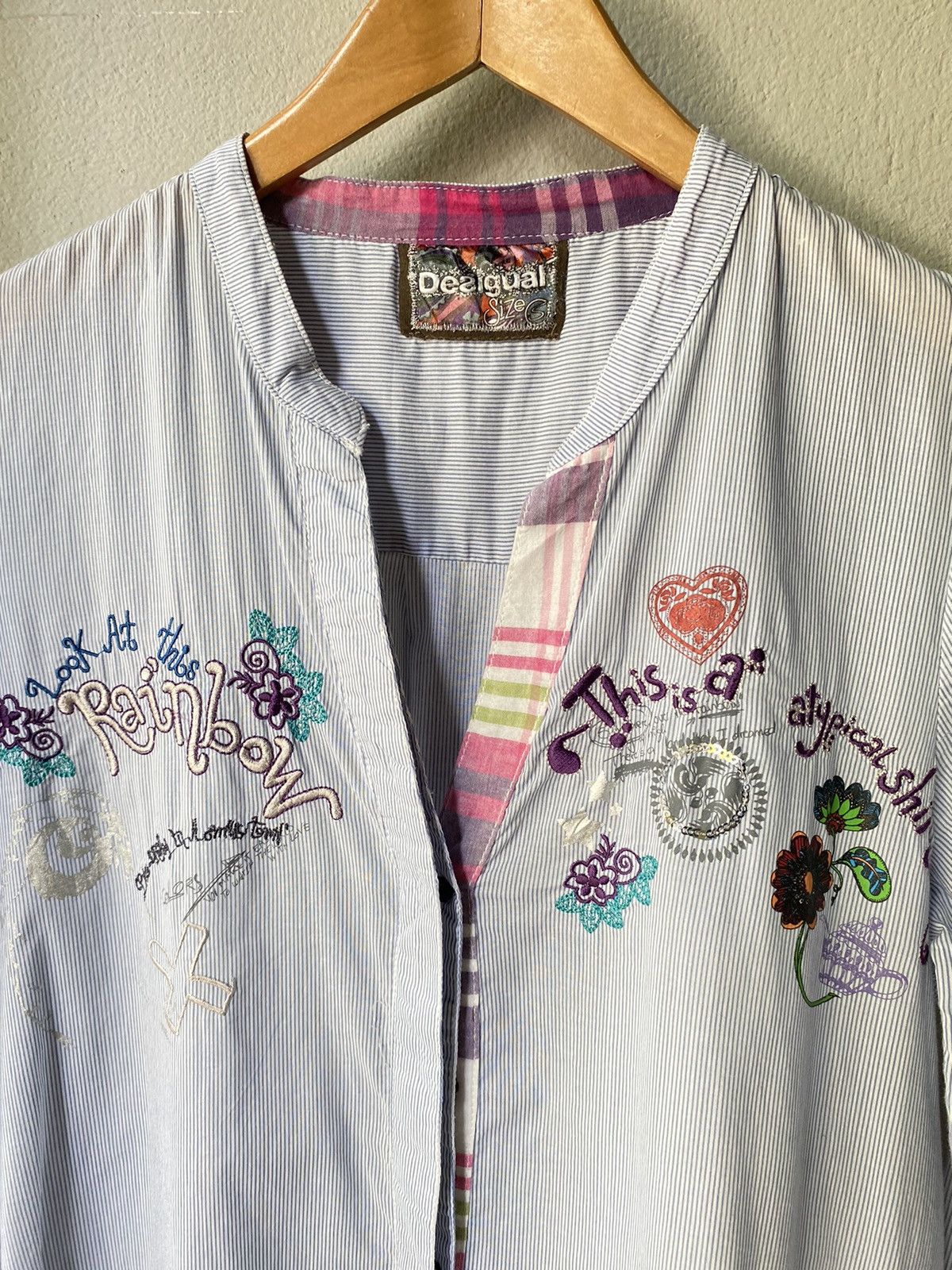 Desigual Desigual embroidery women shirt Size S / US 4 / IT 40 - 3 Thumbnail